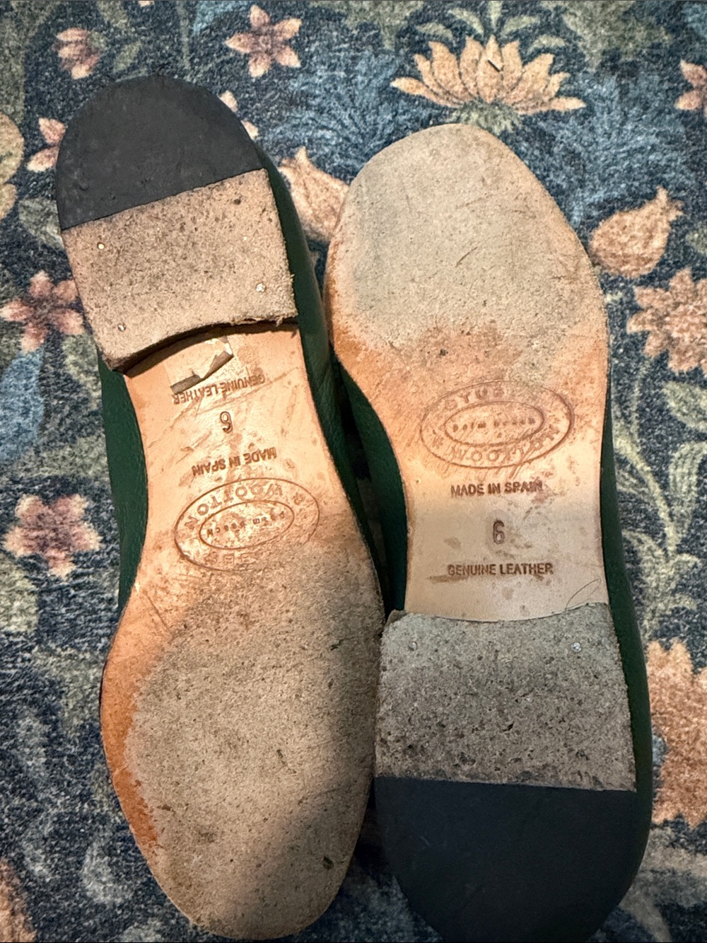Stubbs & Wootton Forest Green Leather Slip-On Loafers - Picture 6 of 8